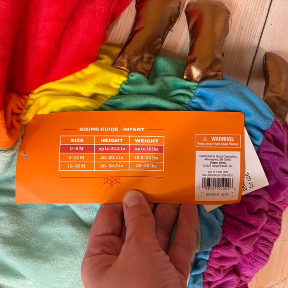 Hyde and Eek Boutique NWT Infant Caterpillar Costume Size 0-6 Months - Picture 5 of 7